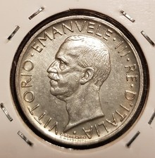 G77- 5 lire 1930 aquilino Vittorio Emanuele III argento