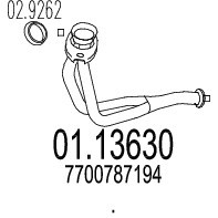 Marmitta anteriore renault 19 - ,