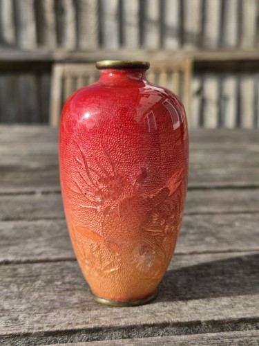 Vaso cloisonne giapponese - cloisonne,