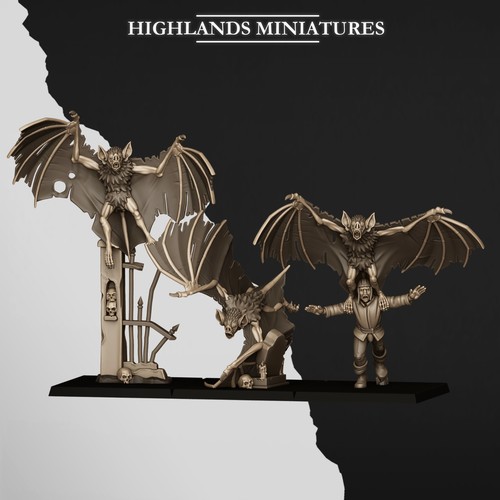 Giant bats pezzi 28mm - ,