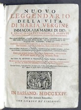 Alfonso de Villegas - Nuovo leggendario della vita di Maria Vergine - 1724
