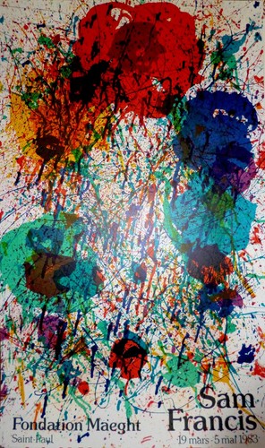 Sam francis affiche - sam,