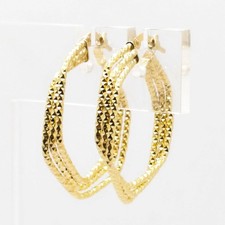 Orecchini oro 18 kt uomo/donna 18 carati 750/1000 gioiello unisex elegante