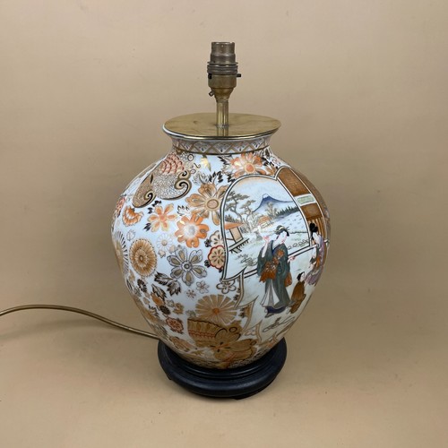 Oriental ceramic lamp light - oriental,