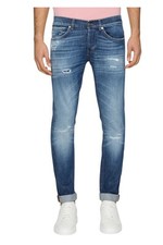 Jeans gamba stretta da Uomo Dondup Taglia 34-36 Colore Denim