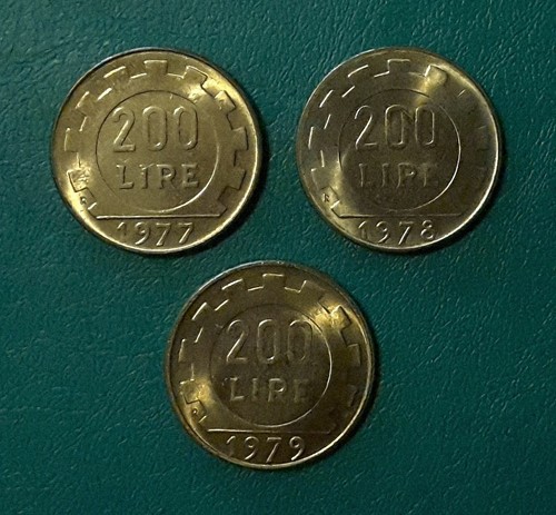Lotto monete 200 lire - lotto, 3