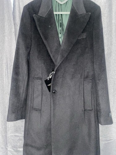 Cappotto lungo nero - , misto