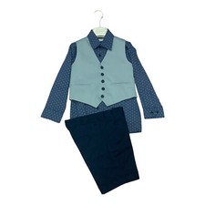 ABITO COMPLETO CERIMONIA BIMBO LES GAMINS CM954085B BLU ORIGINALE PE 2023