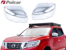 Coppia 2 VERE CALOTTE CROMATE Nissan Navara 2014 2015 2016 Chrom Spiegel
