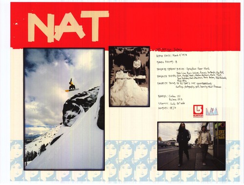Snowboard poster natasza - poster, ~