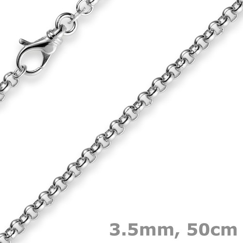 Collana erbskette 5mm oro - collana, 3,5mm