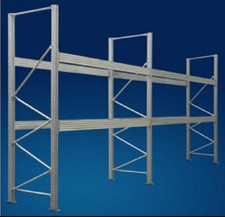 SCAFFALATURA INDUSTRIALE PORTAPALLET L 5,75 m , H 300 cm PROF. 100