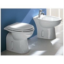 Wc e bidet a terra coppia sanitari scarico pavimento o muro anche con copriwc /3