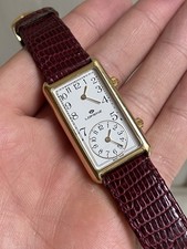 Orologio Watch Lorenz Dual Time Quartz Swiss Vintage Rare