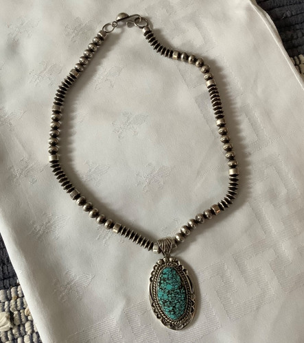 Collana perle panca - perle, con