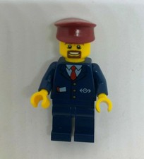 LEGO Minifig trn237 Macchinista treno passeggeri set 60051