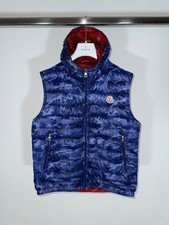 Gilet Moncler Patrick taglia 3 (M) blu mimetico