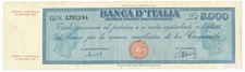 5000 lire titolo provvisorio - lire,
