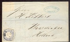 DR 1872 10 TARGA PETTORALE LETTERA OLANDA (G0057a