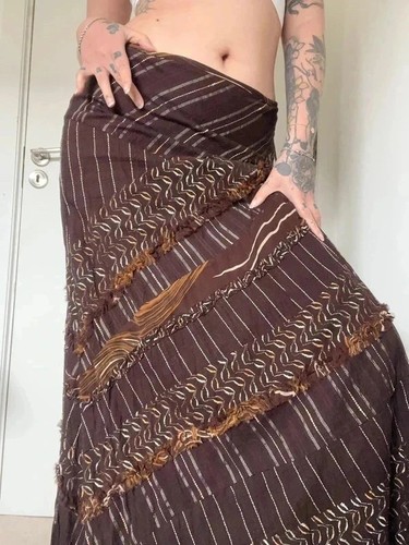 Maxi gonna patchwork per una - per,