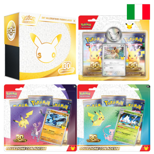 Pokémon anniversario set - pokémon, 30°