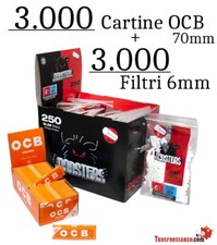 3.000 Orange OCB 70mm + 3.000 Filtri Monster 6mm