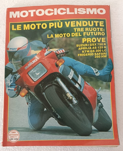 Motociclismo 1985 suzuki - motociclismo,
