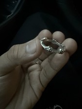 Anello Cromato Cuori Più e