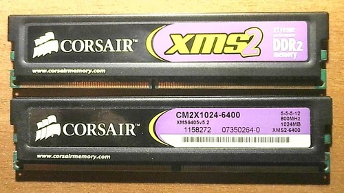 Corsair xms2 ddr2 - xms2, 800mhz