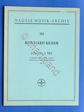 Spartiti Partitura - R. Keiser - Sonata a tre - Flauto, violino e basso continuo