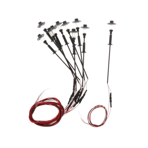 10pcs modello ferrovie treno - 10pcs,