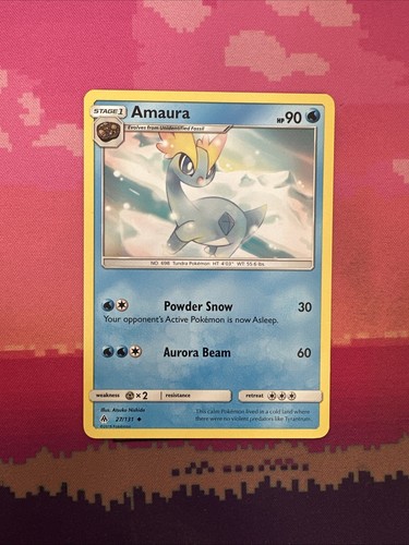 Pokemon card amaura forbidden - amaura,