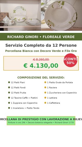 Richard ginori servizio piatti - ginori,