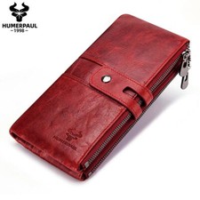 Portafoglio Donna Grande Elegante Vera Pelle Protezione RFID Portamonete Piccolo