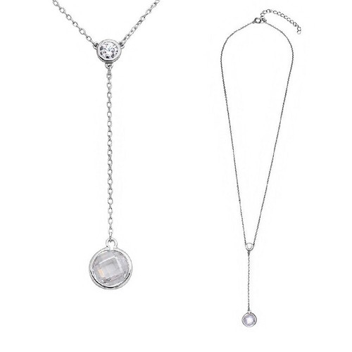 Collana goccia argento - a,