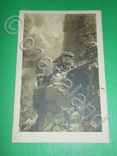 Cartolina militaria mezzi - militaria,