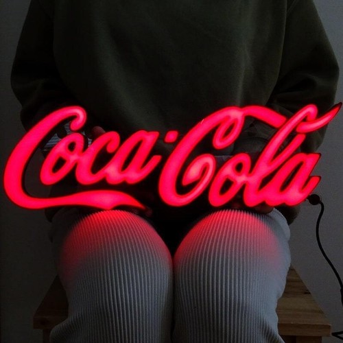 Insegna coca cola luce led - coca,