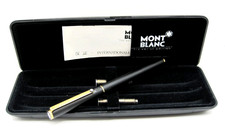 *MONTBLANC SLIM LINE* FOUNTAIN PEN-RESINA NERA OPACA-NEW, MAI USATA-ANNI 80