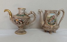 Capodimonte, coppia di vasi - brocche