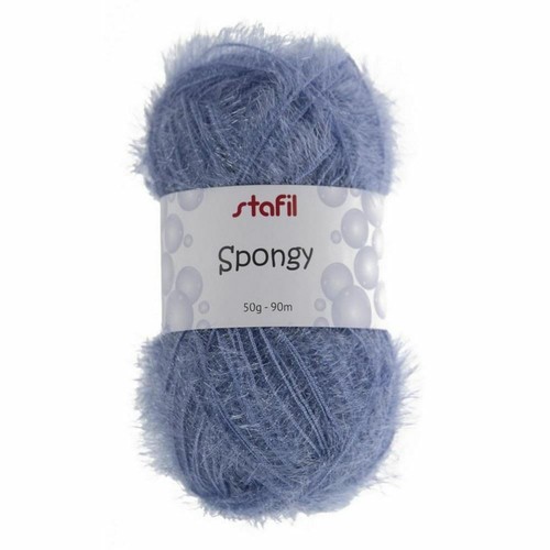 Filato spongy blu gomitolo - blu,