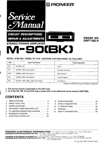 Manuale servizio per - di,