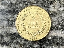 5 LIRE ITALIANE 1848 ITALIA