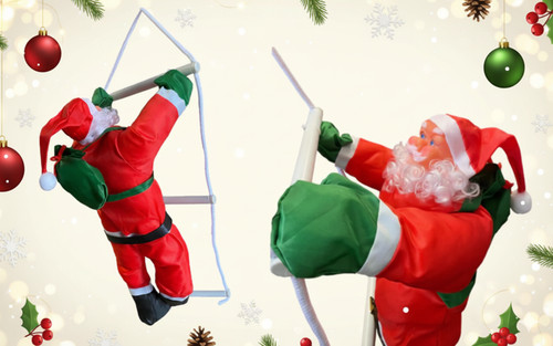 Babbo natale arrampicata - babbo,