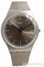 Nuovo orologio svizzero Swatch Originals POWDERBAYANG silicone metallizzato 41 mm SUOM111 $85