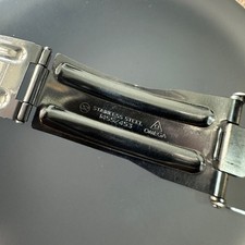 Chiusura clasp per orologio Omega 1455-453 Acciaio 18mm Seamaster 200 PreBond