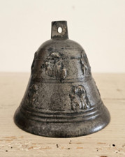 Antica campana campanella in bronzo e ferro della fine dell'800