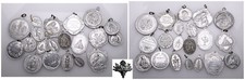 Lotto x20 Medaglie Religiose Devozionali Votive Maria Gesù Cristo Rosario