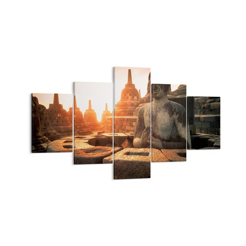 Quadro tela 125x70cm - 125x70cm, buddha