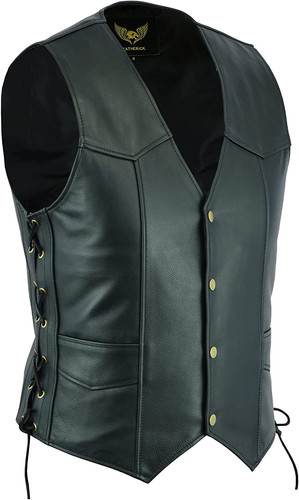 Gilet motociclista pelle - da, in
