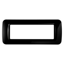 PLACCA COPRINTERRUTTORI NERO